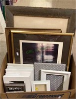 Great box of frames - some with prints inside