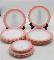 Hazel Atlas Crinoline Dishes ~ Pink