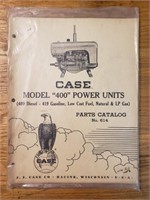 Case model 400 power units parts catalog