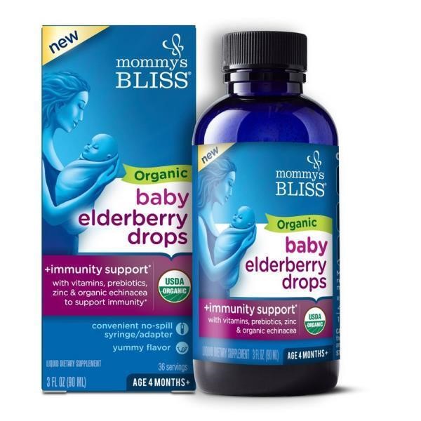 Mommy's Bliss Organic Baby Elderberry Drops + Immu