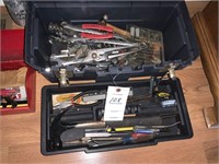 black tool box with tools some craftsman