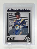 Christian Eckes /25 Autographed Nascar Racing Card