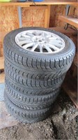 Winter Tires On Aluminum Rims,
