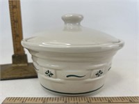 Longaberger USA green small covered dish