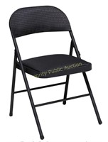 CoscoProducts Fabric Folding Chair Black (4-pack)