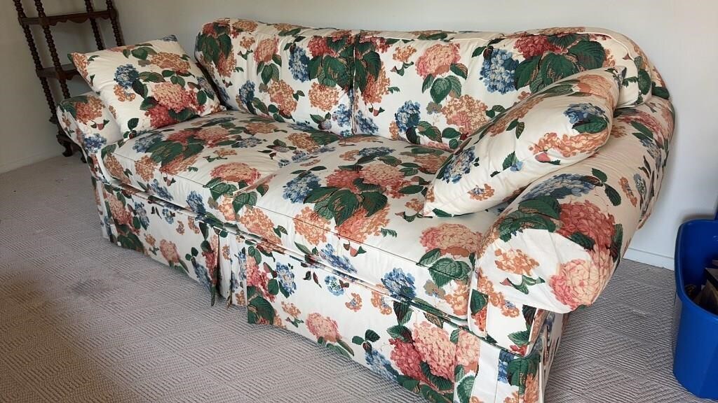 Floral 2-Cushion Sofa, North Carolina