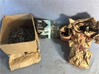 Box Full Of Assorted Nails, Bolts & More.