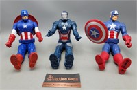 Captain Americas & Iron Man Figures