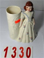 Florence Ceramics Woman in Dress Vase