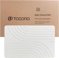 TOSORO Stone Bath Mat  Quick Drying (23.5x15)