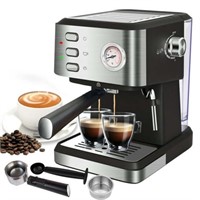 Espresso Machine 20 Bar  1.5L Tank  Steam Coffee M