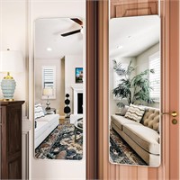 Full Length Door Mirror  14x48 White