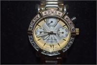 Anne Klein Diamond Watch w/ 12 Diamonds on Bezel &