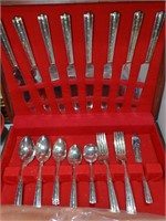 Wallace Brothers Plate AA Flatware in Wood Case
