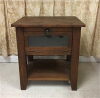 End Table With Drop Front