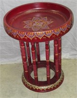 Indian Accent Side Table - 21"h x 17"dia