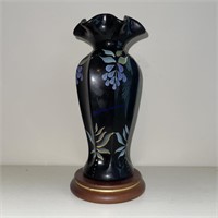 Vintage Signed LE Fenton Vase