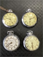 4 Ingraham Pocket Watches.