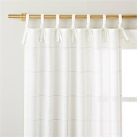 95 Grid Lines Curtain - Cream/Dark Gray