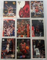 Sheet Of 9 Michael Jordan Basketball Cards #2