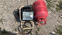 HELIUM TANK, WORK LIGHT, PUMP