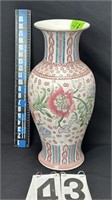 18.5” flowered vase
