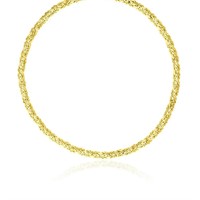 14k Gold Fancy Byzantine Chain