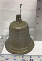 D1) VINTAGE SOLID BRASS HANGING BELL, BEAUTIFUL