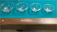 Clear Glass Mixing Bowl Set