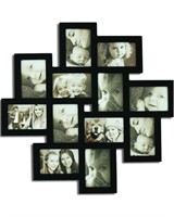 Black Wood Wall Hanging Collage Picture frame