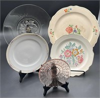 4 Decorative Plates and a Saucer