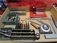 Assorted machinist's tools.