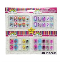 SR1780  Simply Party Faux Nails 10pc Set Mutli De