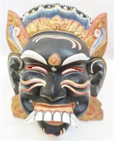Carved and Painted Wooden Tribal Mask