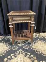 Artsn inspired old world Side table