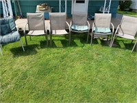 Lawn Chairs includes (5) matching chairs and one