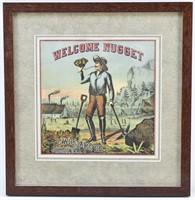 Gold Rush Welcome Nugget Tobacco Poster