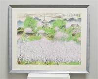 Yukari Tokiwa Cherry Blossom Landscape Painting