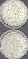 1890-CC Morgan Silver Dollars