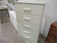 Tall White 6 Drawer Dresser