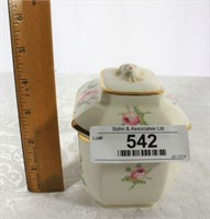 Vintage Crown Potteries Co Trinket Box w/ Lid