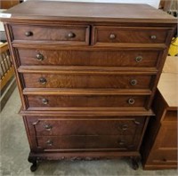 MAHOGANY CHEST ON CHEST ANTIQUE