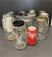 Case of Mostly Golden Harvest Canning Jars w/Lids
