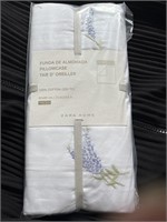 Pack of 2 Zara Home pillowcases (60x60cm -