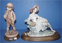 Two various Italian ceramic figures