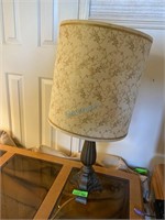 Carved Base Table Lamp w/ Grape Vine Detailed