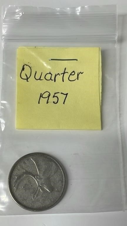1957 Canadian Quarter