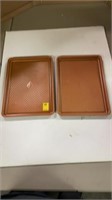 (2) Copper Chef baking sheets