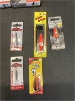 Assorted fishing lures