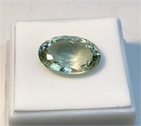 8.15ct 18x13mm Oval Trid Green Amy